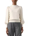 Lk Bennett Erica Wool-blend Knitted Top In White