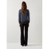 Lk Bennett Mary Pleated Knit Top In Blue