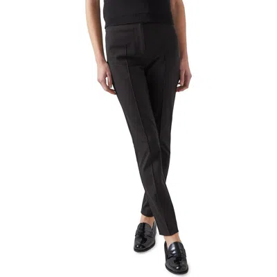 Lk Bennett Esen Cotton Blend Stretch Twill Pants In Black