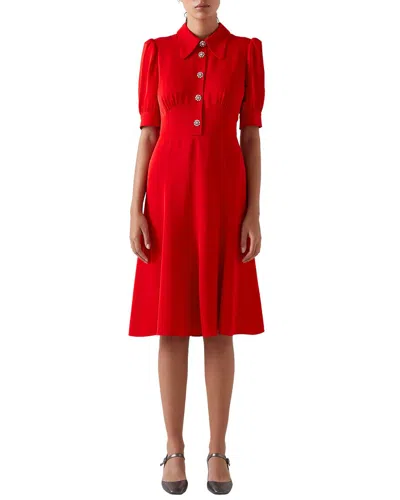 Lk Bennett Esme Dress In Red