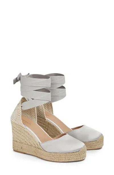 Lk Bennett Esmerelda Ankle Wrap Wedge Sandal
