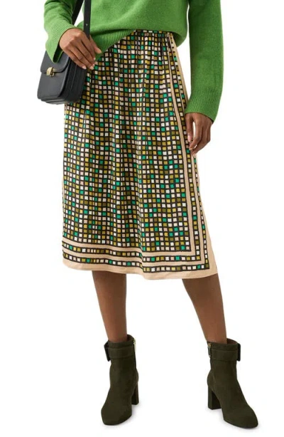 Lk Bennett Ethel A-line Skirt In Black Multi