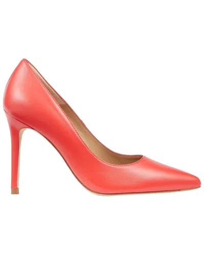 Lk Bennett Fern Nappa Leather Closed Courts In Red