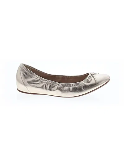 Pre-owned Lk Bennett Flats In Gold