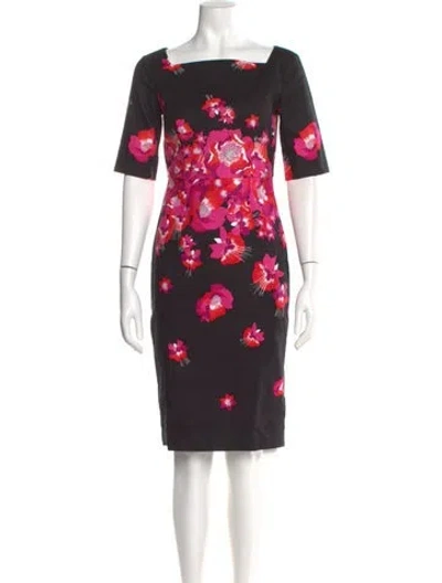 Pre-owned Lk Bennett Floral Print Knee-length Dress In Multi