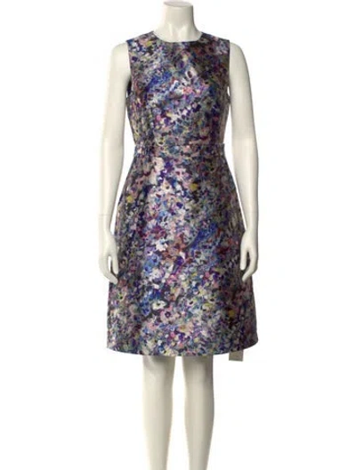 Pre-owned Lk Bennett Floral Print Knee-length Dress In Multi