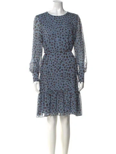 Pre-owned Lk Bennett Floral Print Knee-length Dress In Multi