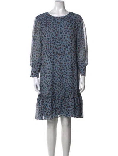 Pre-owned Lk Bennett Floral Print Knee-length Dress In Multicolor