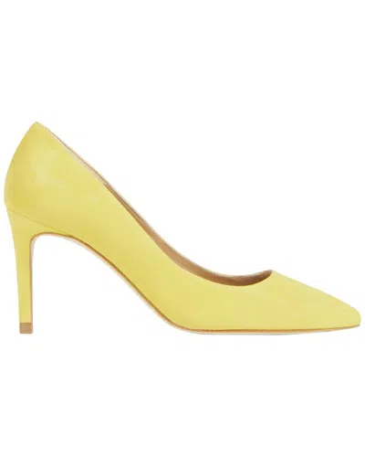 Lk Bennett Floret Leather Pump In Yellow