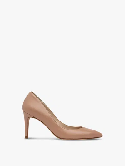 Lk Bennett Floret Nappa Closed Courts In Beige