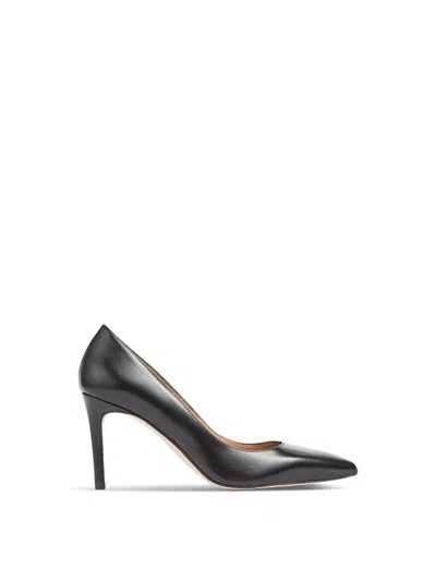 Lk Bennett Floret Nappa Pointed Toe Courts In Black
