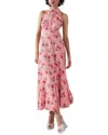 Lk Bennett Flori Silk-blend Dress In Pink