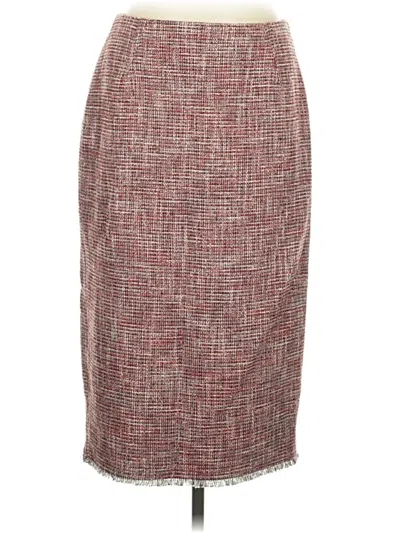 Pre-owned Lk Bennett Formal Skirt In Burgundy