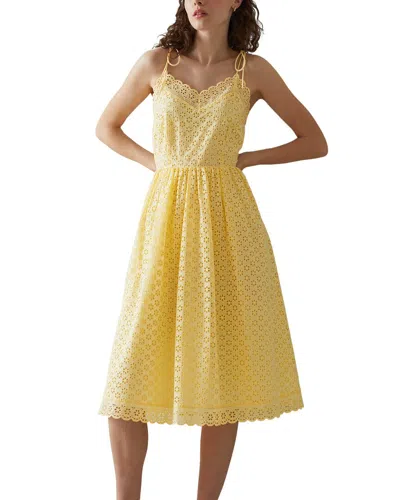 Lk Bennett Francoise Dress In Yellow