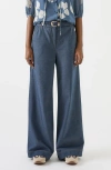 Lk Bennett Freya Wide Leg Trouser Jeans In Blue