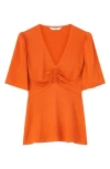 Lk Bennett L. K.bennett Gabbi Silk-blend Woven Top