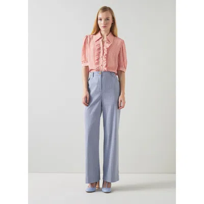 Lk Bennett Gene Trousers In Blue