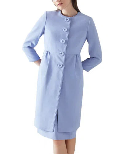 Lk Bennett Georgia Coat In Blue