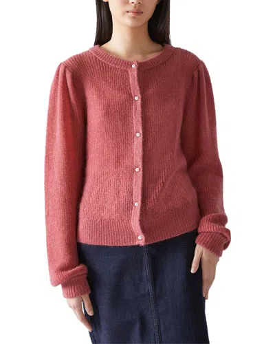 Lk Bennett Gina Wool-blend Cardigan In Pink