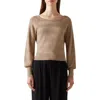 Lk Bennett Goldie Metallic Sweater In Gold