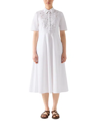 Lk Bennett Grace Dress In White