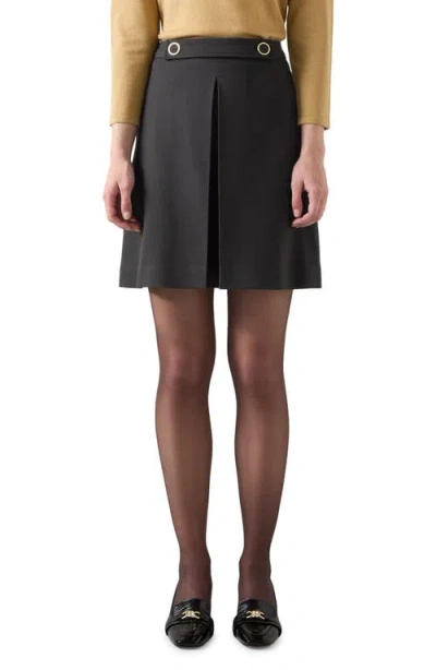 Lk Bennett Halina Crepe Skirt In Black