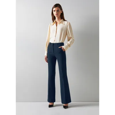 Lk Bennett Halina Trousers In Blue