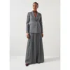 Lk Bennett Hally Stripe Stretch Wool Blazer In Multi
