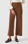 Lk Bennett Hans Wide Leg Corduroy Pants In Chocolate