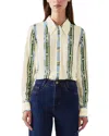 Lk Bennett Hardy Graphic-print Button-down Top