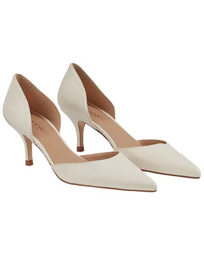 Lk Bennett Harley Nappa Leather Open Courts In White