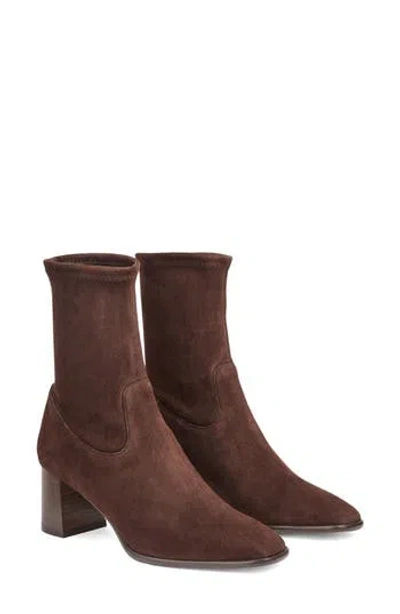 Lk Bennett Harp Bootie In Brown