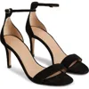 Lk Bennett Helena Ankle Strap Sandal In Black