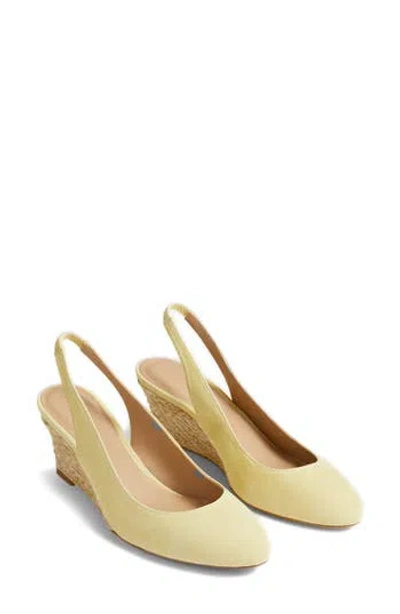 Lk Bennett Henny Espadrille Slingback Pump In Yellow - Lemon