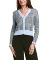 Lk Bennett Honey Cardigan In Blue