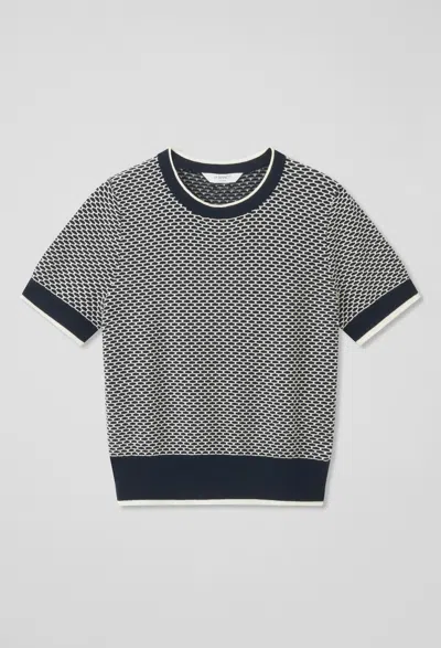 Lk Bennett Honey Knitted Tops In Black