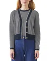 Lk Bennett Honey Wool-blend Cardigan In Blue