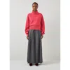 Lk Bennett Isla Firebrick Slouchy Drop Shoulder Cocoon Jumper In Pink