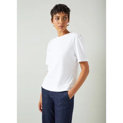 Lk Bennett Issy Jersey Tops In White