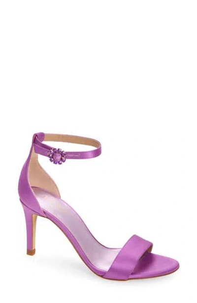 Lk Bennett Ivy Ankle Strap Sandal In Purple Magenta