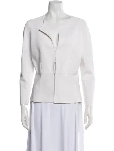 Pre-owned Lk Bennett Jacket In White