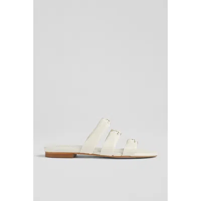 Lk Bennett Jayla Flat Sandals In White