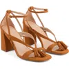 Lk Bennett Jeanie Ankle Strap Sandal In Brown