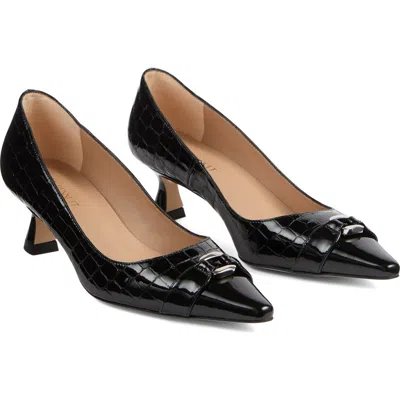 LK BENNETT LK BENNETT JEN CROC EMBOSSED POINTED TOE PUMP
