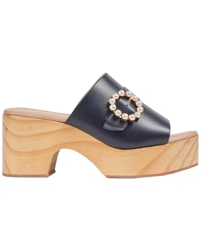 Lk Bennett Jojo Leather Sandal In Blue