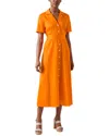 Lk Bennett Joplin Russet Orange Dress