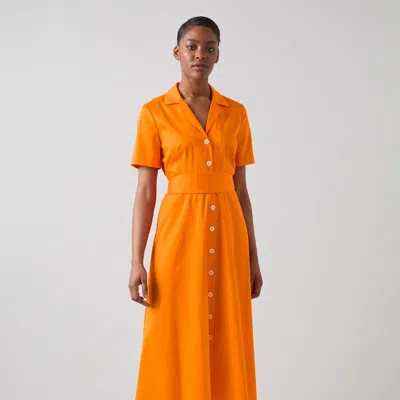 Lk Bennett Joplin Russet Orange Dress