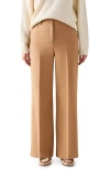 Lk Bennett Julia Wide Leg Trousers In Brown