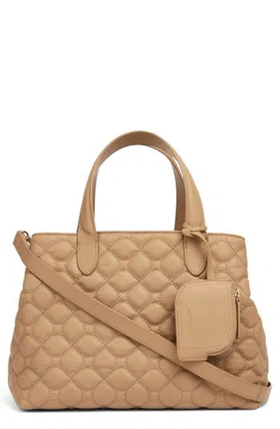 Lk Bennett Juliette Quilted Leather Tote In Brown