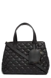 Lk Bennett Juliette Quilted Leather Tote In Black